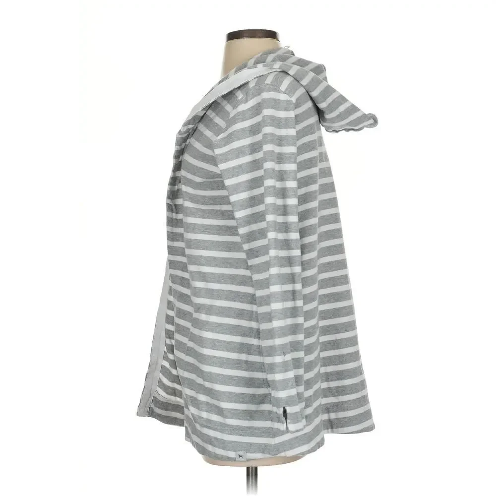 THE BLACK DOG GRAY HOOD CARDIGAN‎ SMALL